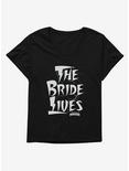 Bride Of Frankenstein The Bride Lives Girls T-Shirt Plus Size, BLACK, hi-res