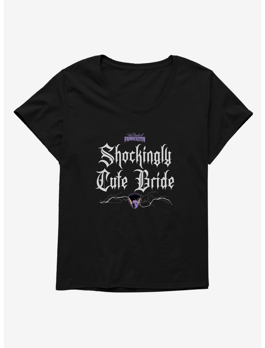 Bride Of Frankenstein Shockingly Cute Bride Girls T-Shirt Plus Size, BLACK, hi-res
