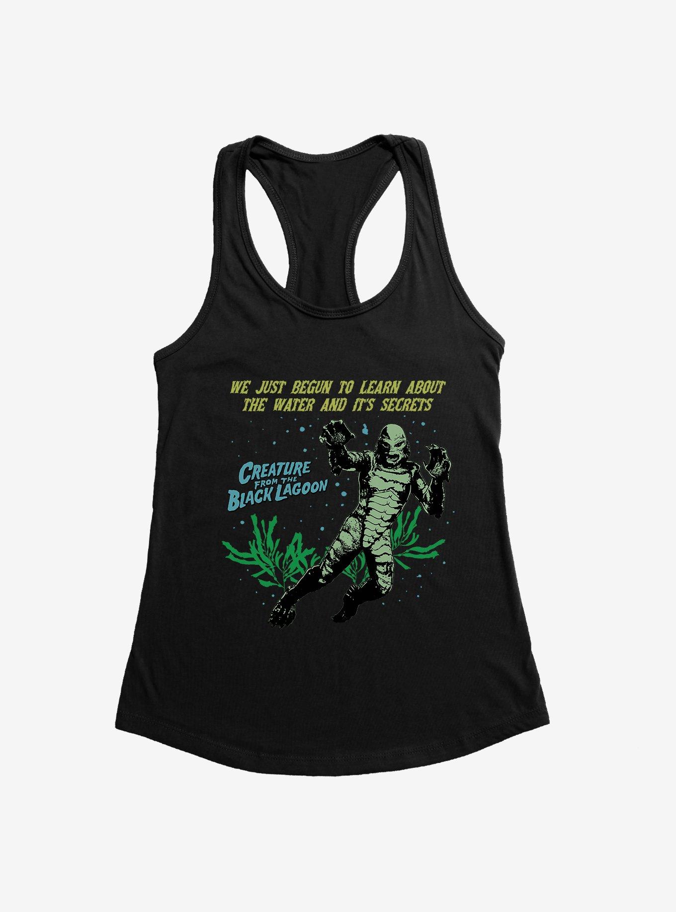 Creature From The Black Lagoon Water And It's Secrets Girls Tank, BLACK, hi-res