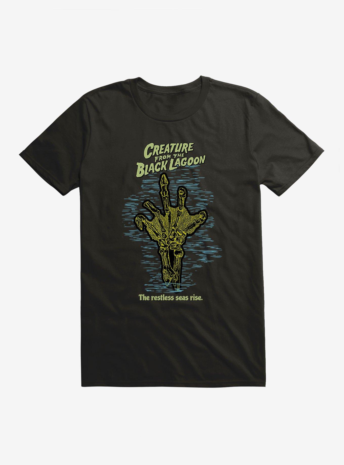 Creature From The Black Lagoon Restless Seas Rise T-Shirt, BLACK, hi-res