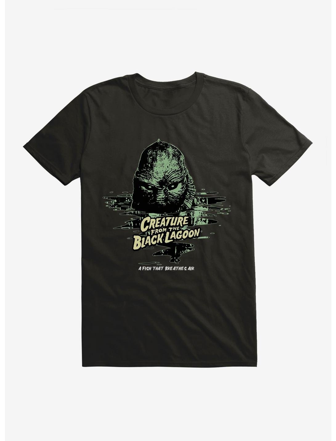 Creature From The Black Lagoon Fish That Breathes Air T-Shirt, BLACK, hi-res