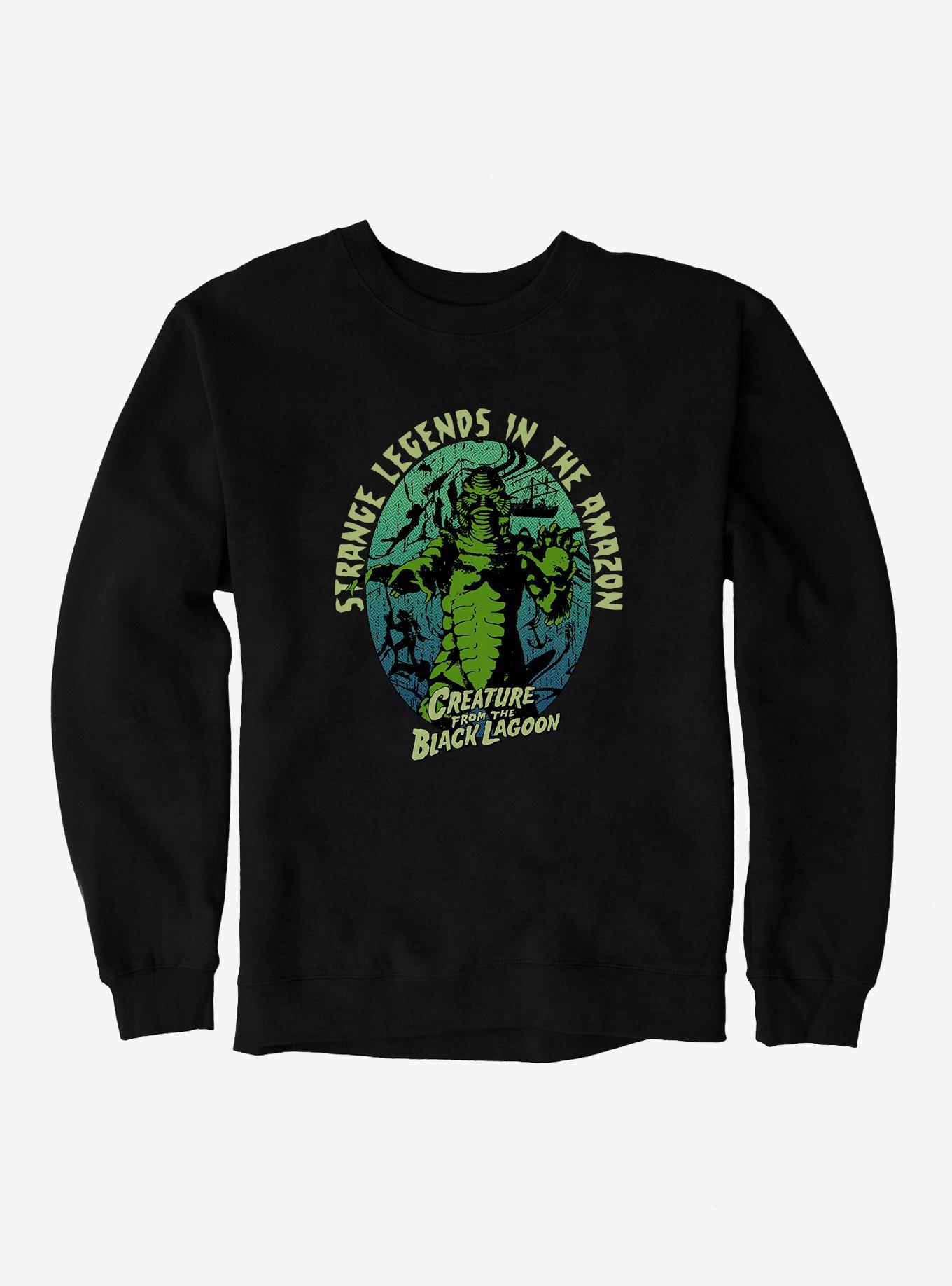Creature From The Black Lagoon Strange Legends Sweatshirt, BLACK, hi-res