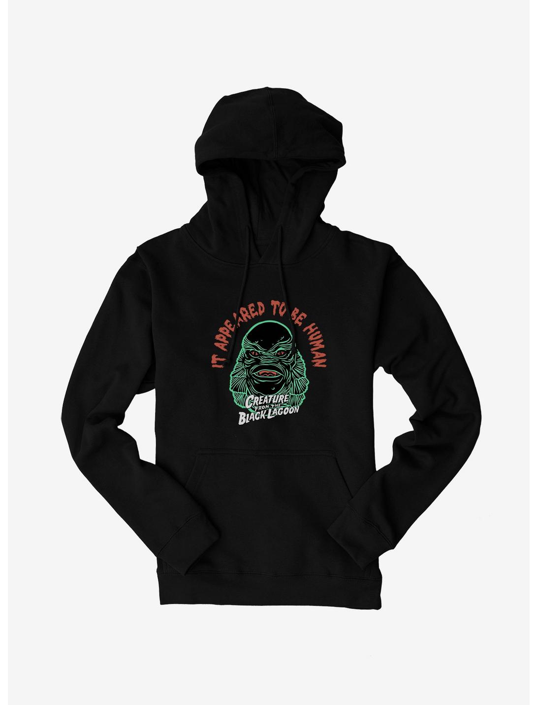 Creature From The Black Lagoon It Appeared To Be Human Hoodie, BLACK, hi-res