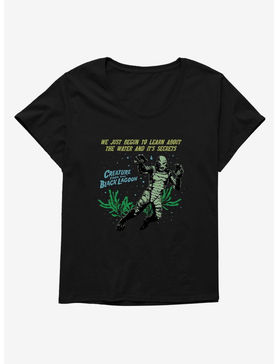 Creature From The Black Lagoon Water And It's Secrets Girls T-Shirt Plus Size, BLACK, hi-res