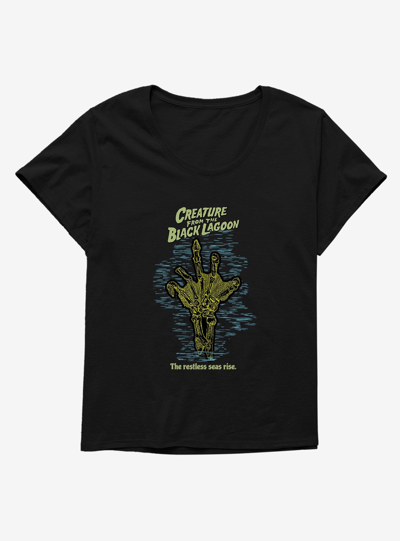 Creature From The Black Lagoon Restless Seas Rise Girls T-Shirt Plus Size, BLACK, hi-res