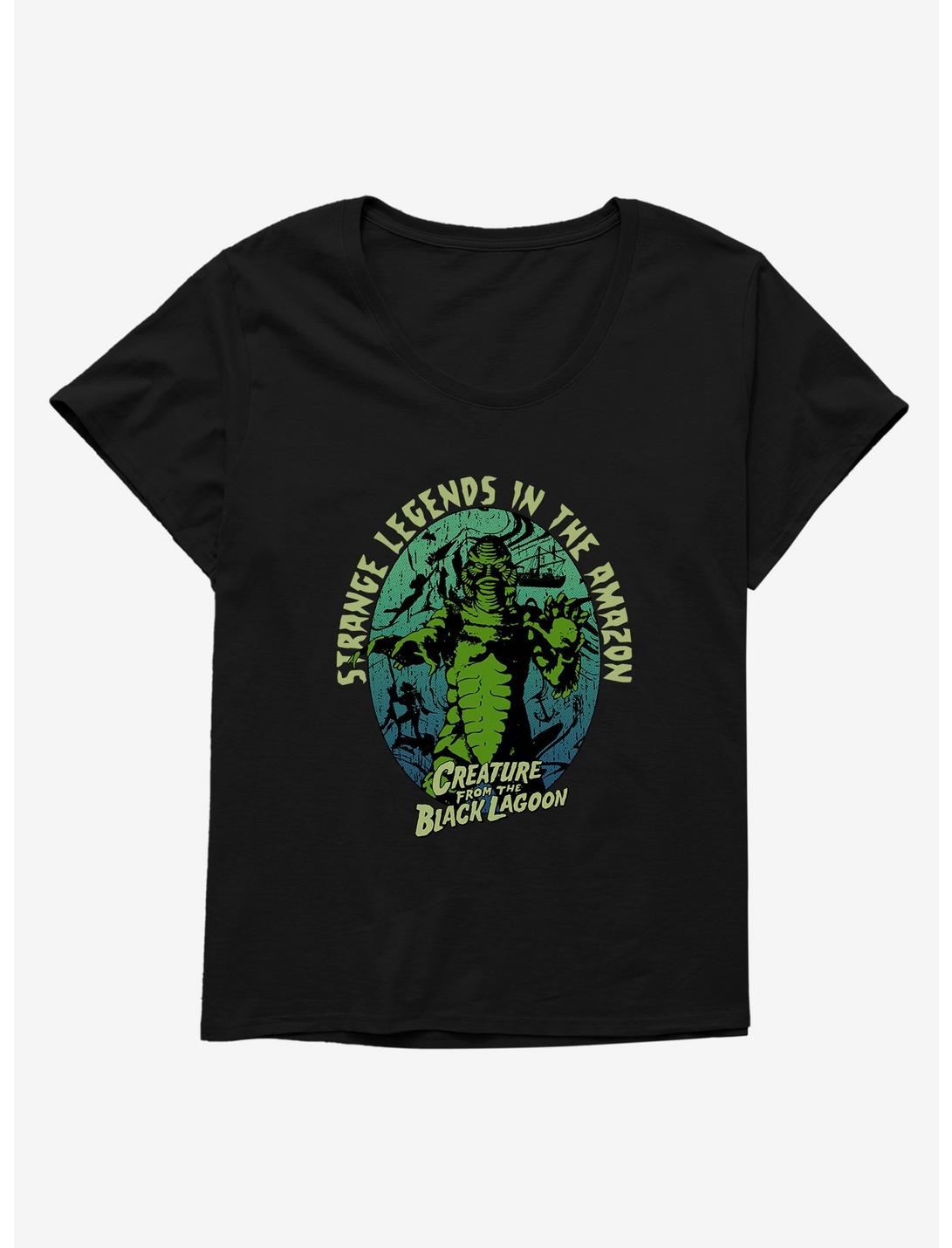 Creature From The Black Lagoon Strange Legends Girls T-Shirt Plus Size, BLACK, hi-res