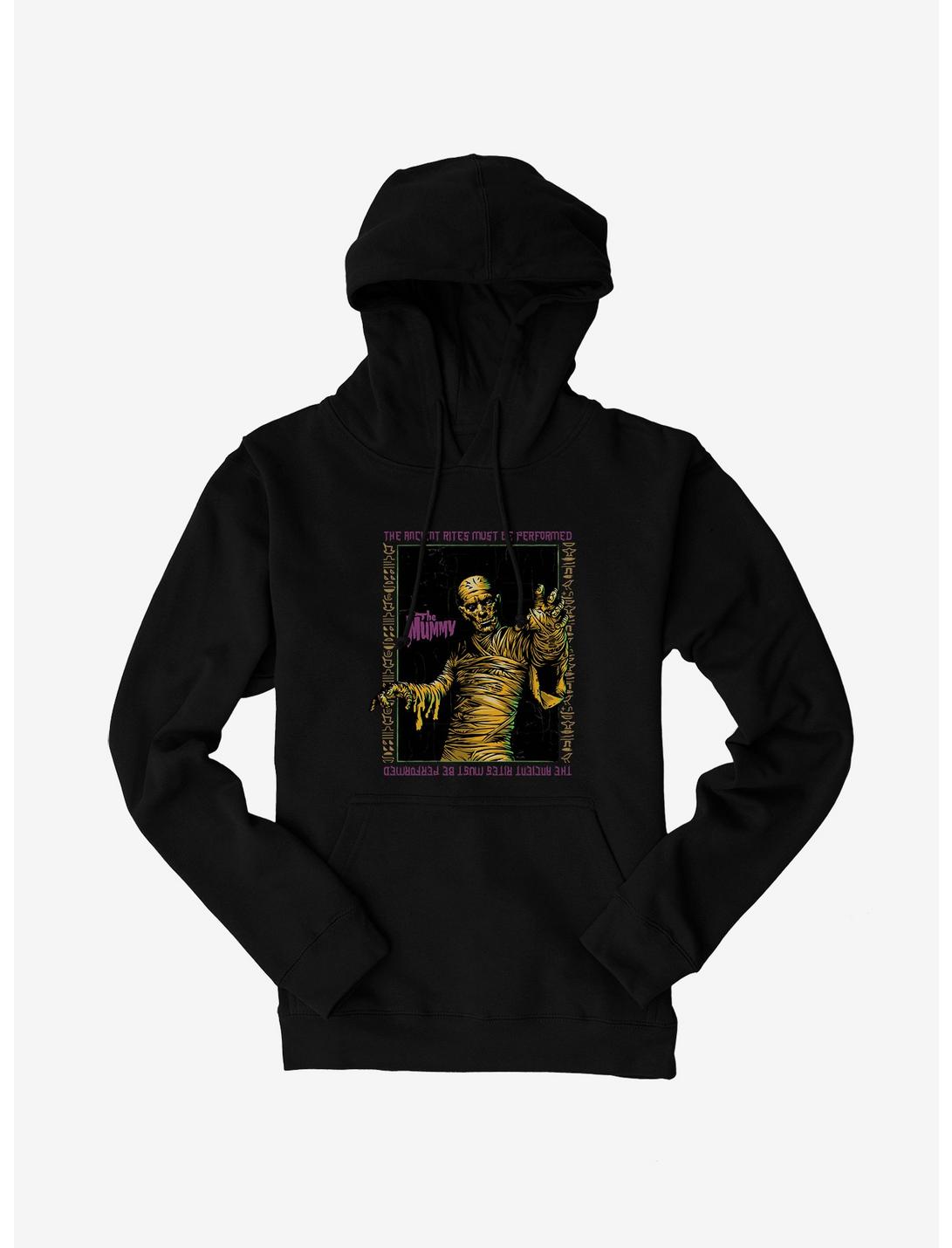 Universal Monsters The Mummy Anncient Rites Must Be Performed Hoodie, BLACK, hi-res