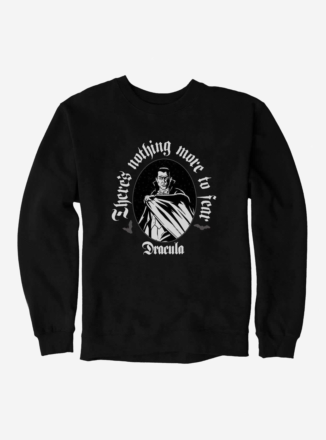 Universal Monsters Dracula There's Nothing More To Fear Sweatshirt, BLACK, hi-res