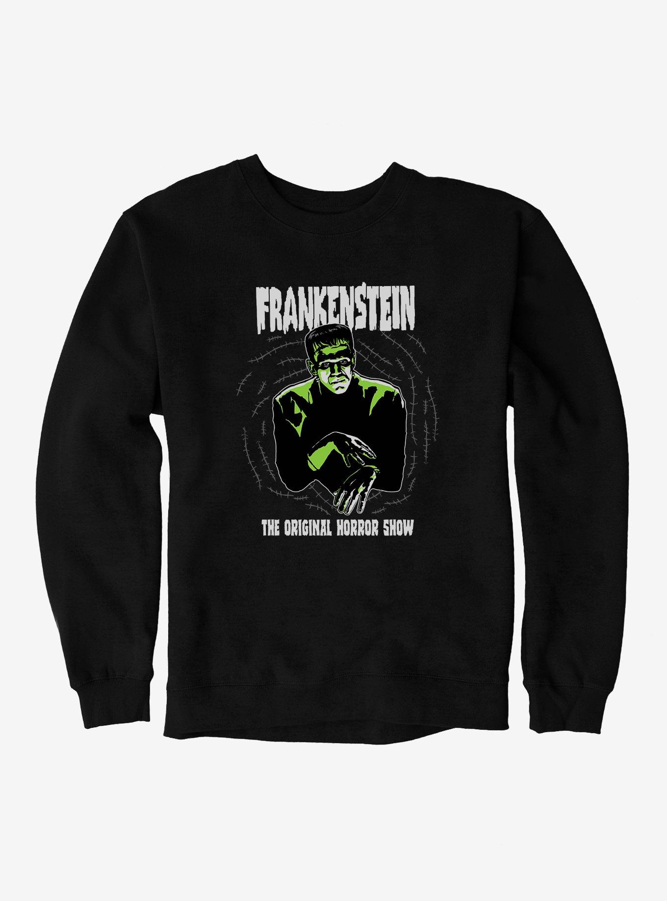 Universal Monsters Frankenstein The Original Horror Show Sweatshirt, BLACK, hi-res