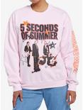 5 Seconds Of Summer Pink Girls Sweatshirt, PINK, hi-res