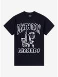 Death Row Records LA Skeleton Hands Boyfriend Fit Girls T-Shirt, BLACK, hi-res