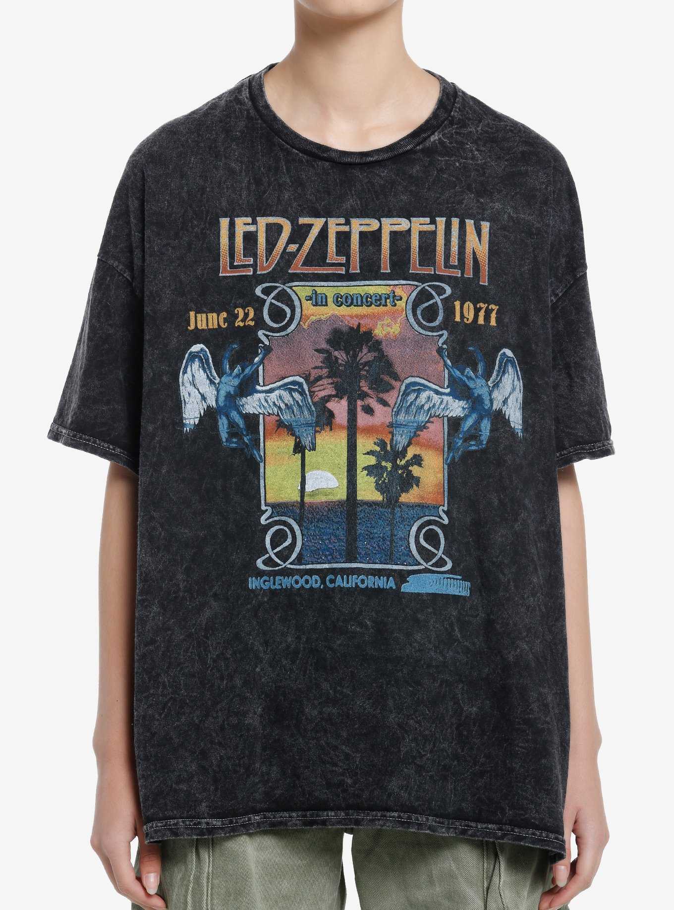 Led Zeppelin Inglewood Concert Girls Oversized T-Shirt, , hi-res