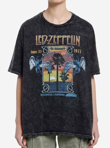 Led Zeppelin Inglewood Concert Girls Oversized T-Shirt | Hot Topic