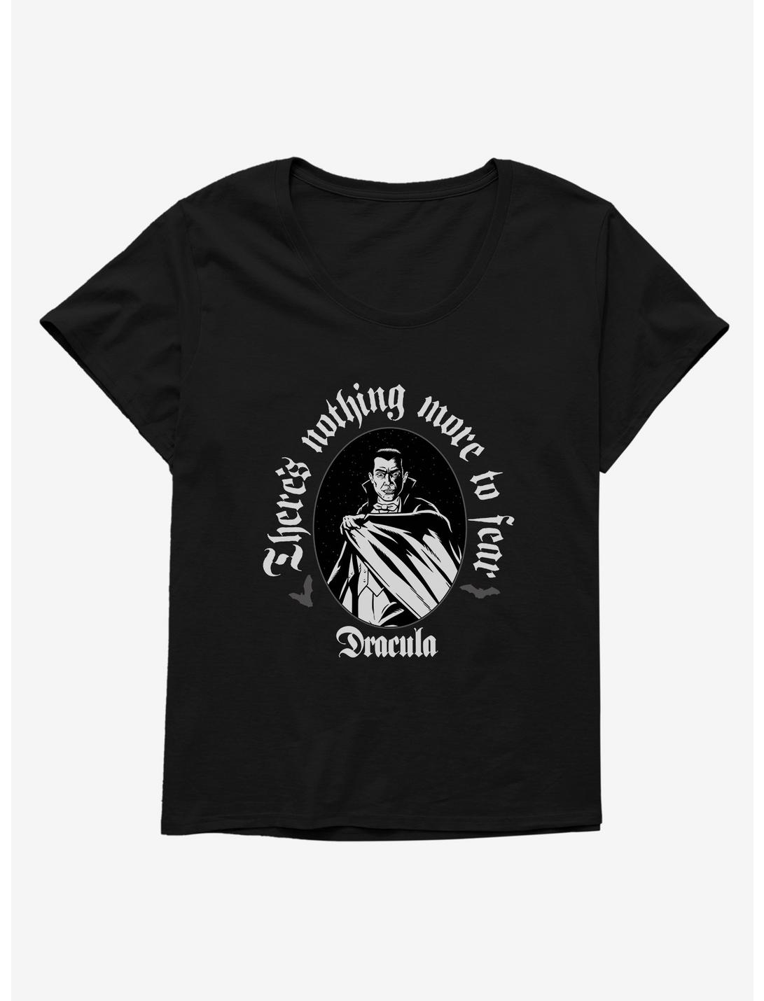 Universal Monsters Dracula There's Nothing More To Fear Girls T-Shirt Plus Size, BLACK, hi-res