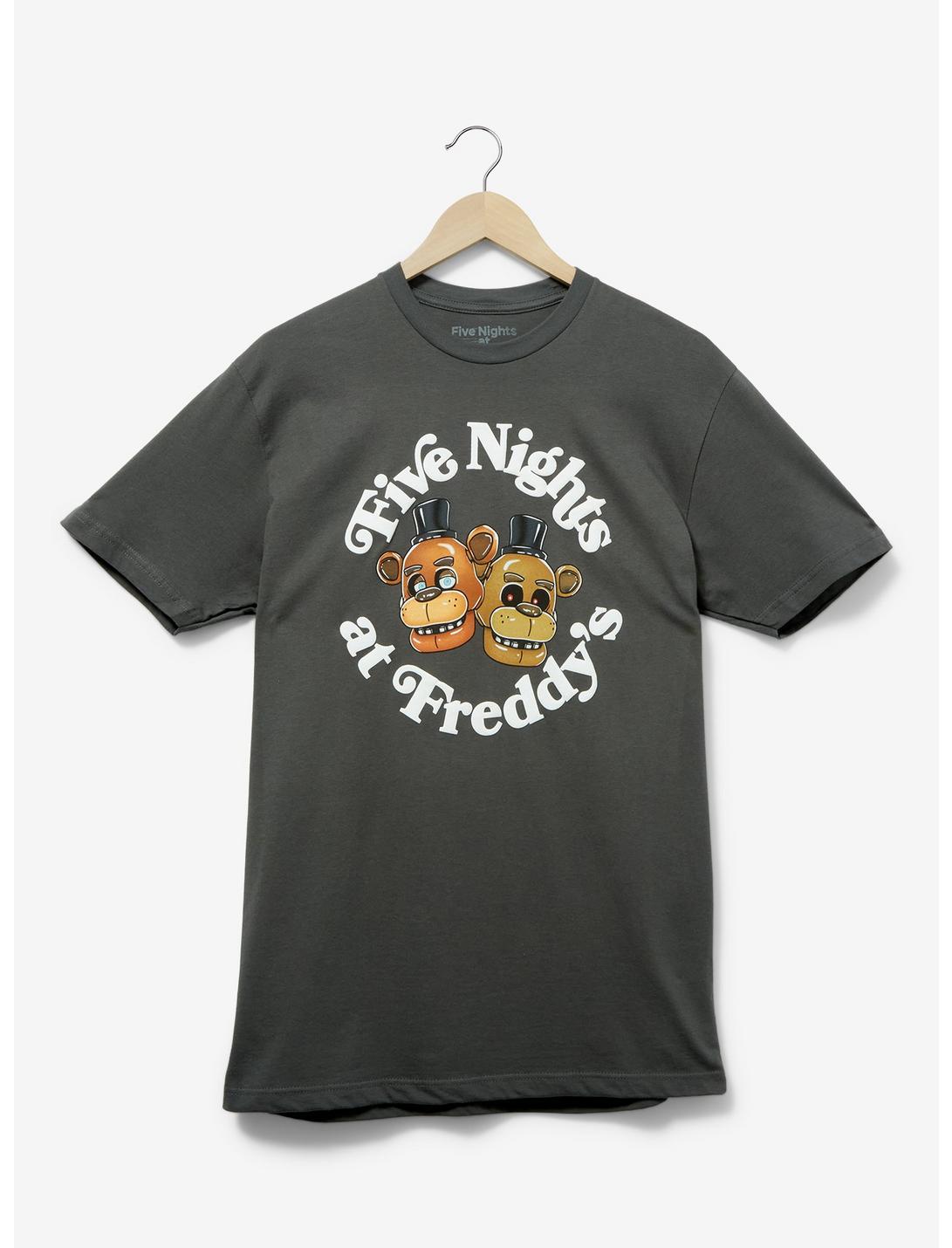 Five Nights at Freddy's Circle Portrait T-Shirt - BoxLunch Exclusive, BLACK, hi-res