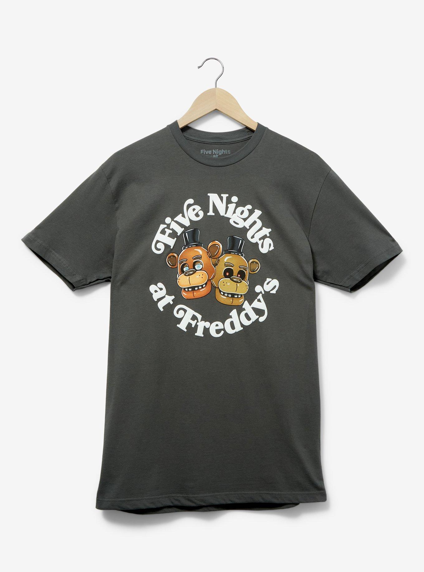 Five Nights at Freddy's Circle Portrait T-Shirt - BoxLunch Exclusive, BLACK, hi-res