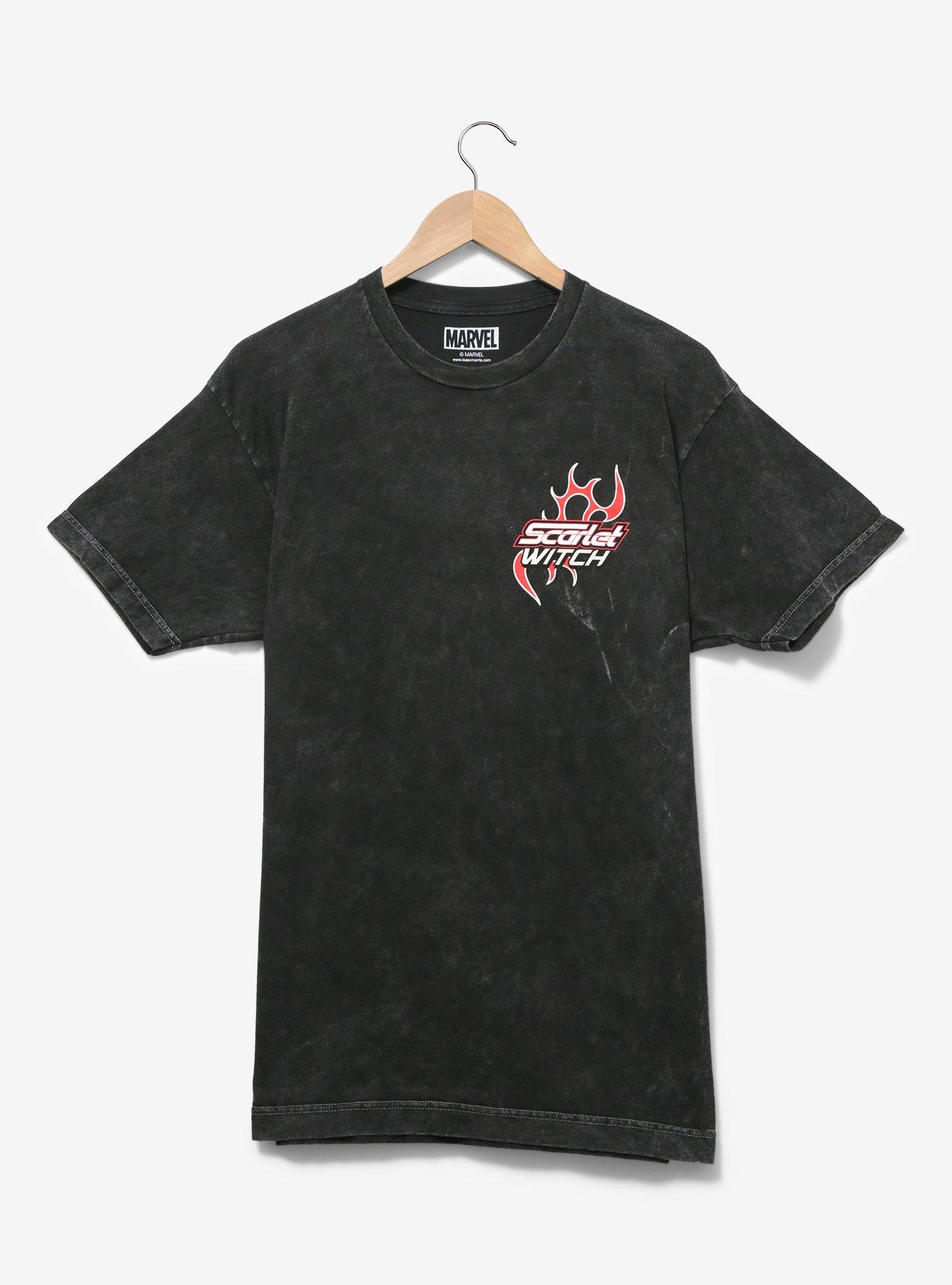 Marvel Scarlet Witch Tie Dye T-Shirt &mdash; BoxLunch Exclusive, MINERAL BLACK, hi-res