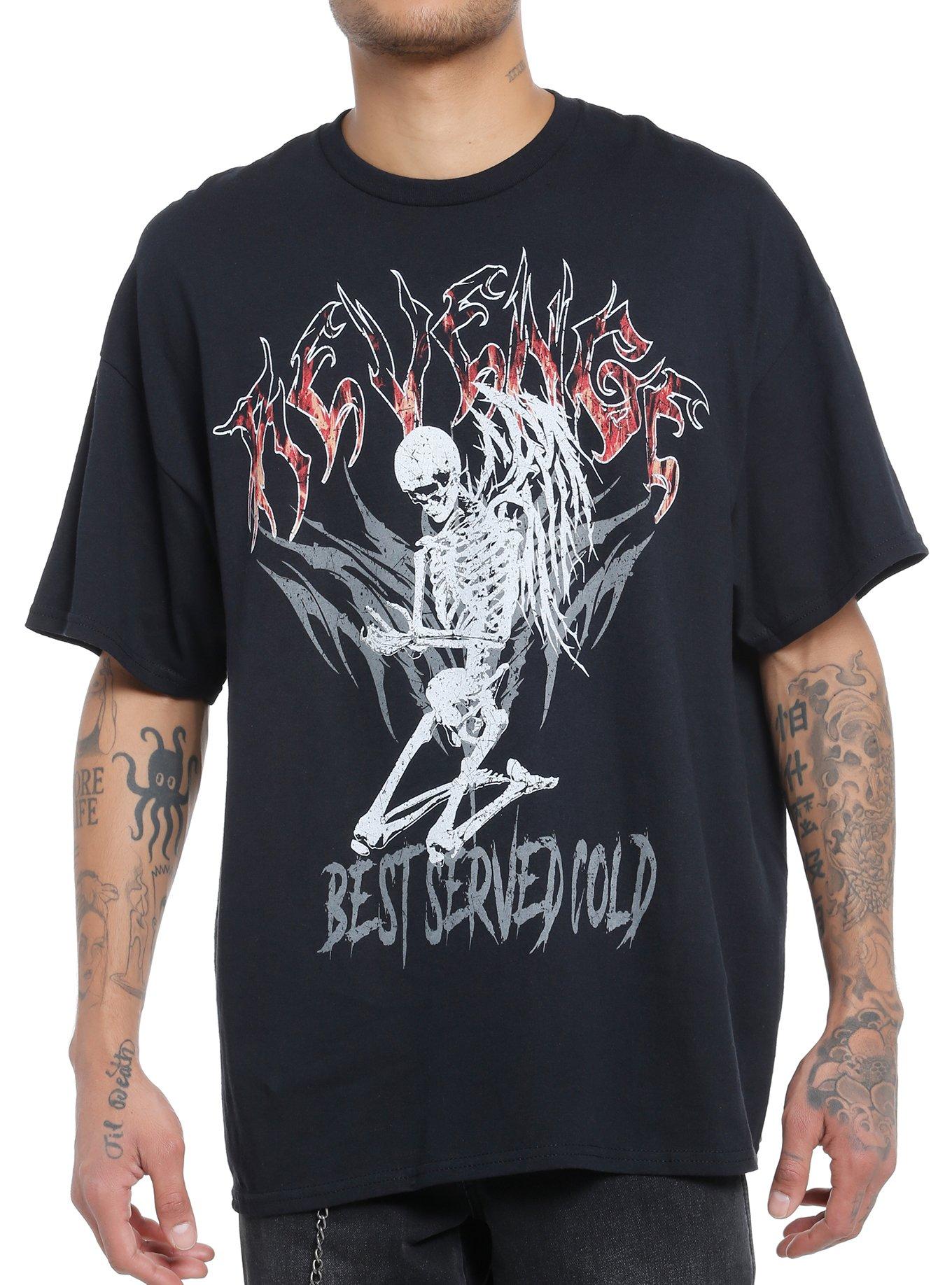 Revenge Served Cold Oversized T-Shirt, , hi-res