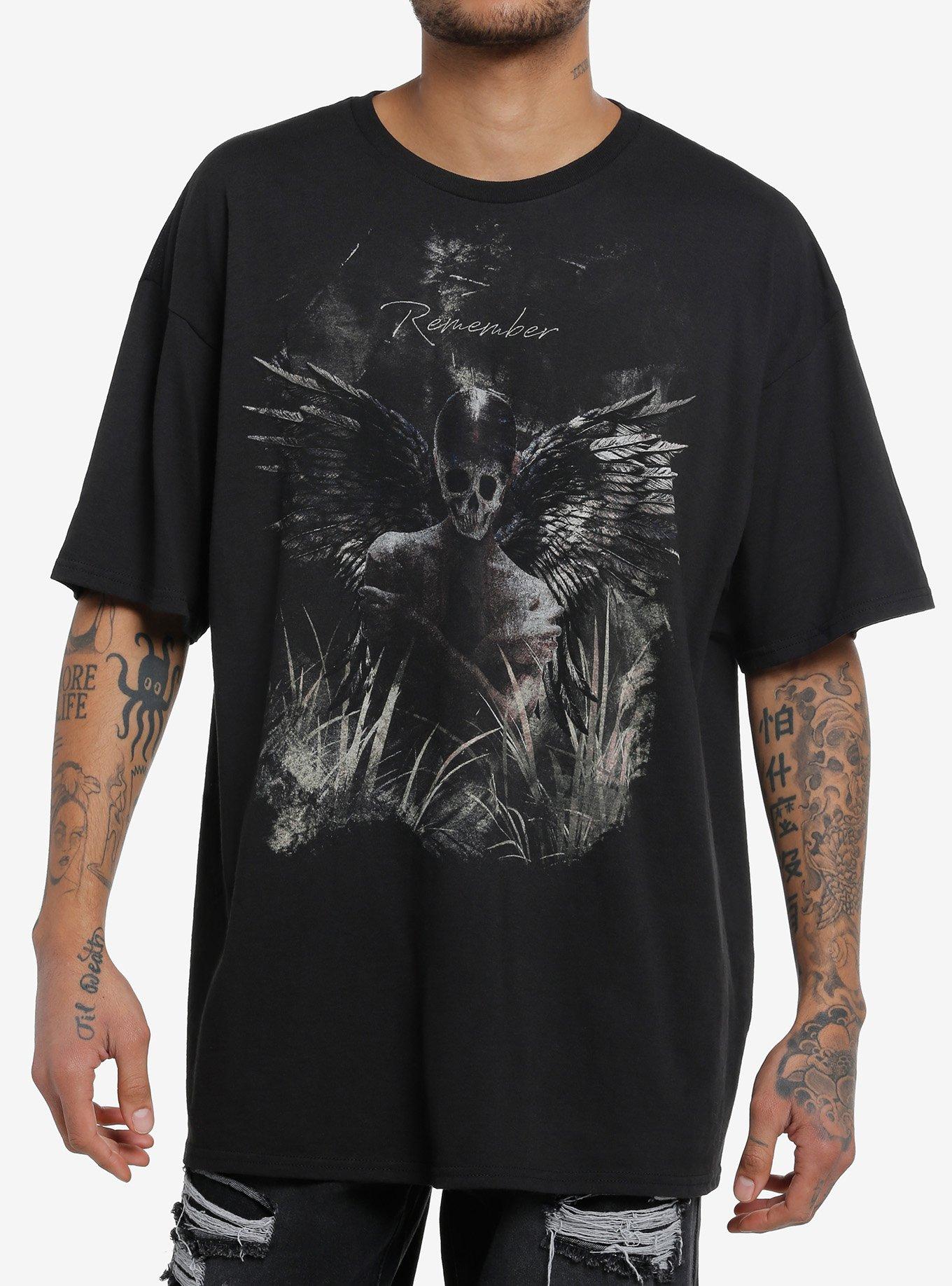 Cosmic Aura Dark Angel Remember Oversized T-Shirt, MULTI, hi-res