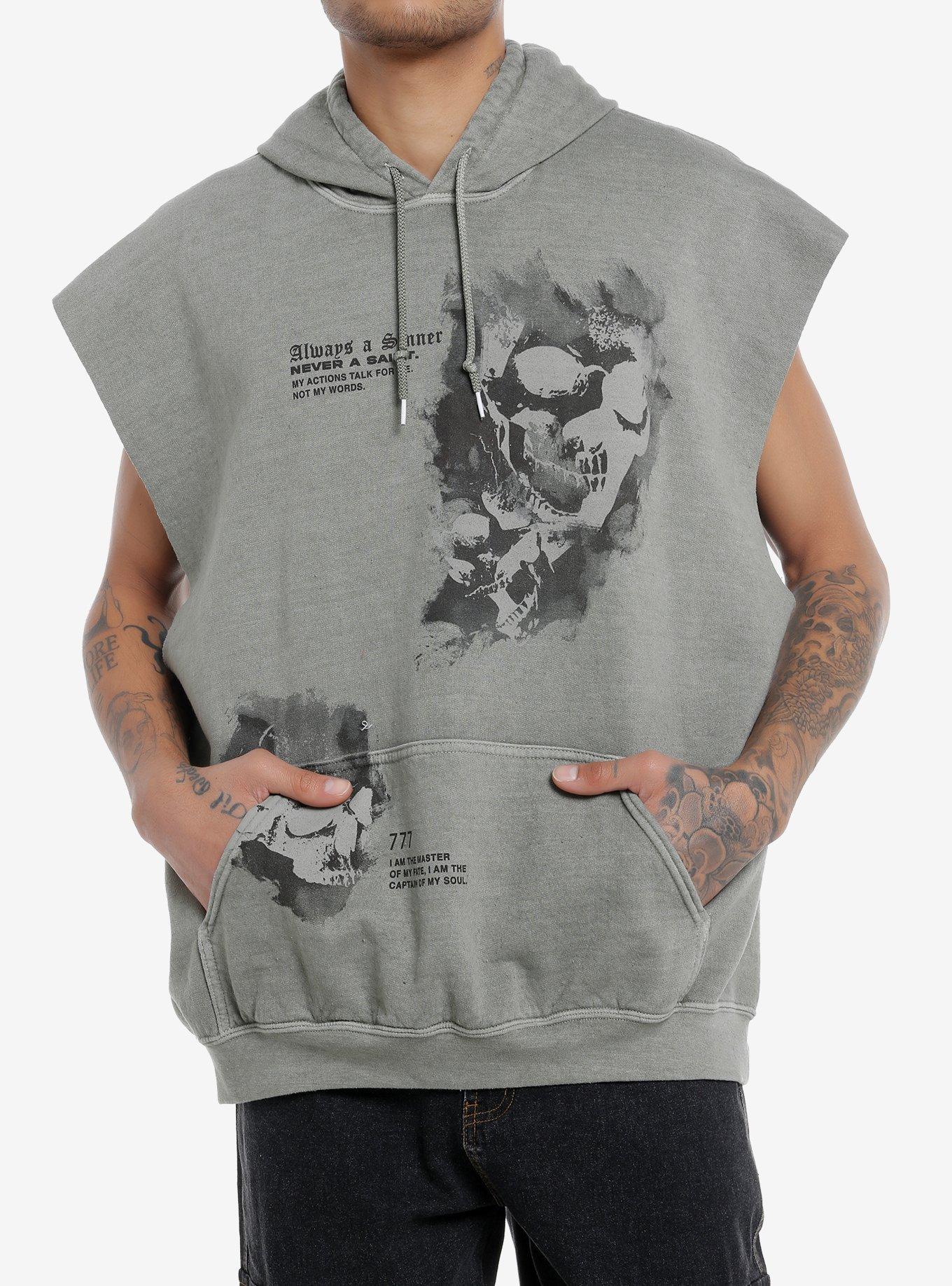 Social Collision® Always A Sinner Sleeveless Hoodie