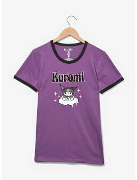 Sanrio Kuromi Cloud Portrait Women's Ringer T-Shirt - BoxLunch Exclusive, , hi-res
