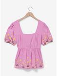 Disney Tangled Floral Lanterns Women's Smock Blouse - BoxLunch Exclusive, LIGHT PURPLE, hi-res