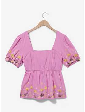 Disney Tangled Lanterns and Flowers Women's Plus Size Smock Top — BoxLunch Exclusive, , hi-res