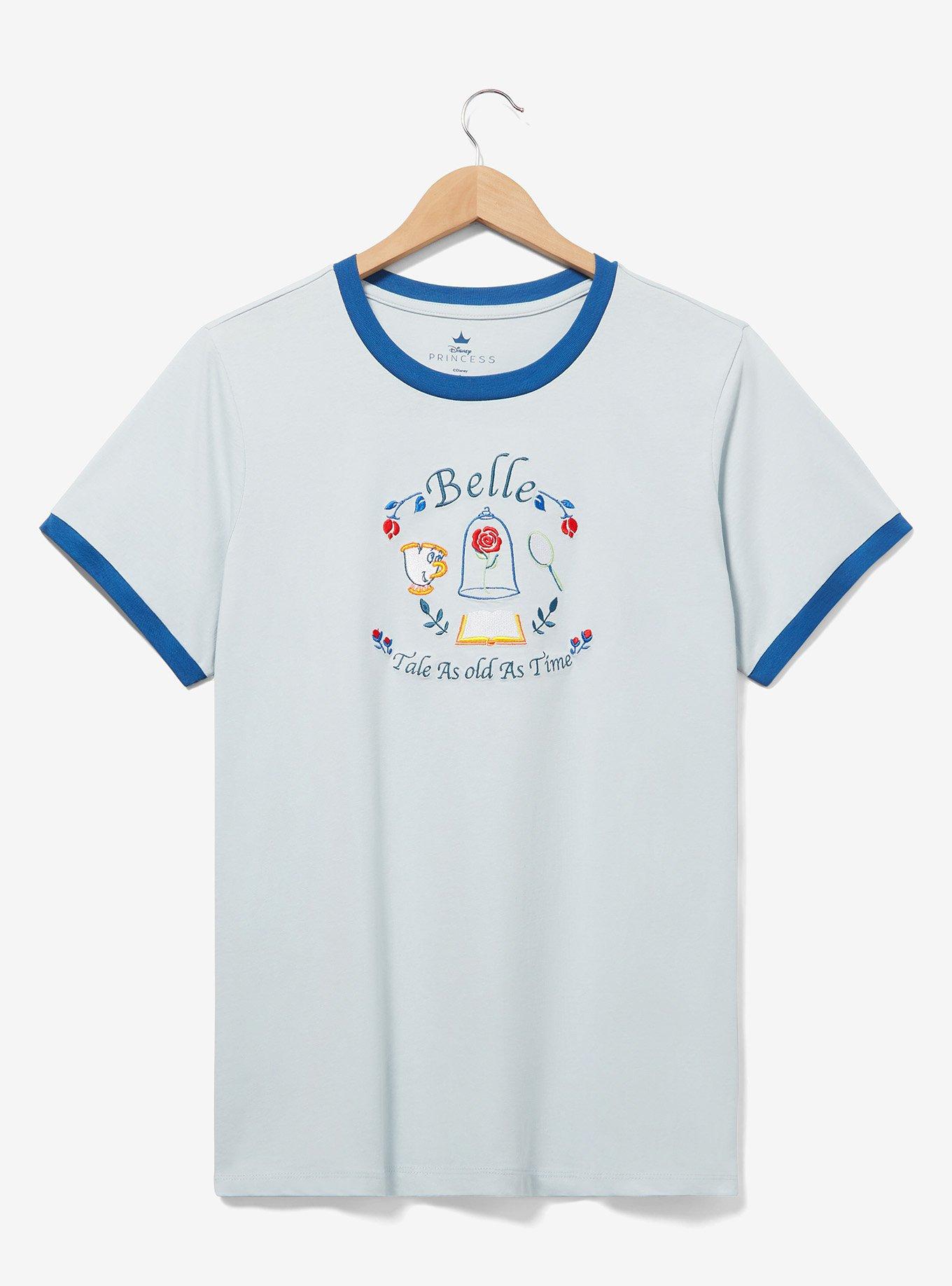 Disney Beauty & the Beast Belle Icons Women's Plus Size Ringer T-Shirt — BoxLunch Exclusive, , hi-res