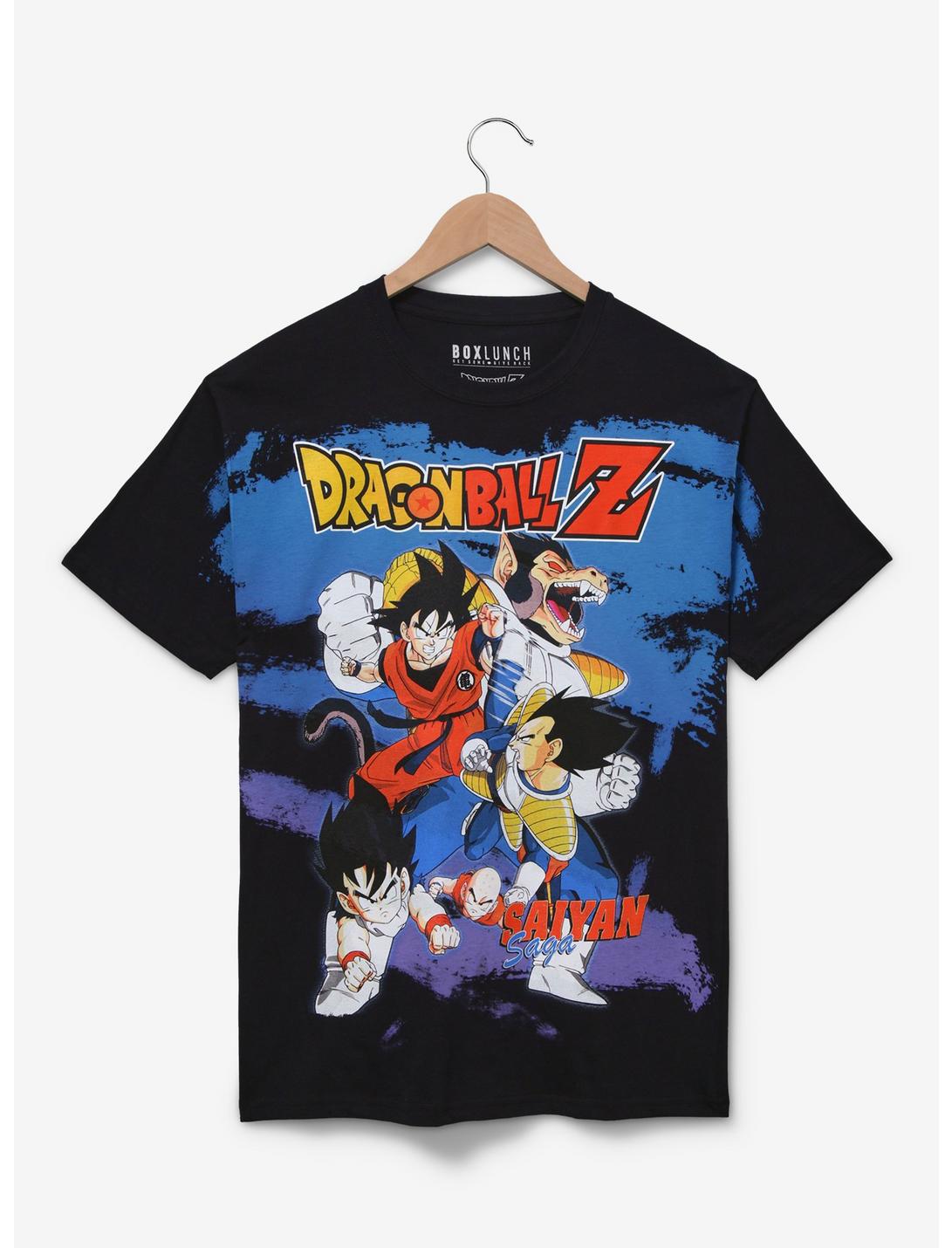 Dragon Ball Z Saiyan Saga Group Portrait T-Shirt - BoxLunch Exclusive, BLACK, hi-res