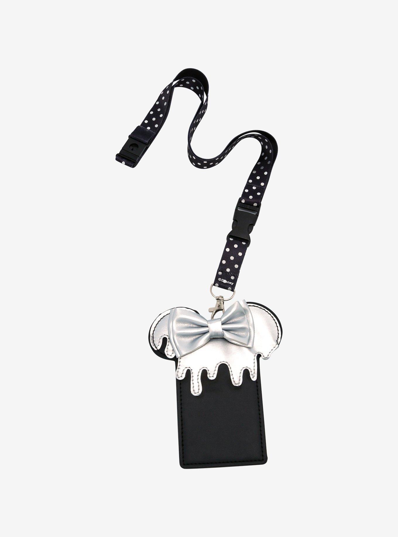 Disney100 Minnie Mouse Metallic Drip Lanyard & Cardholder, , hi-res