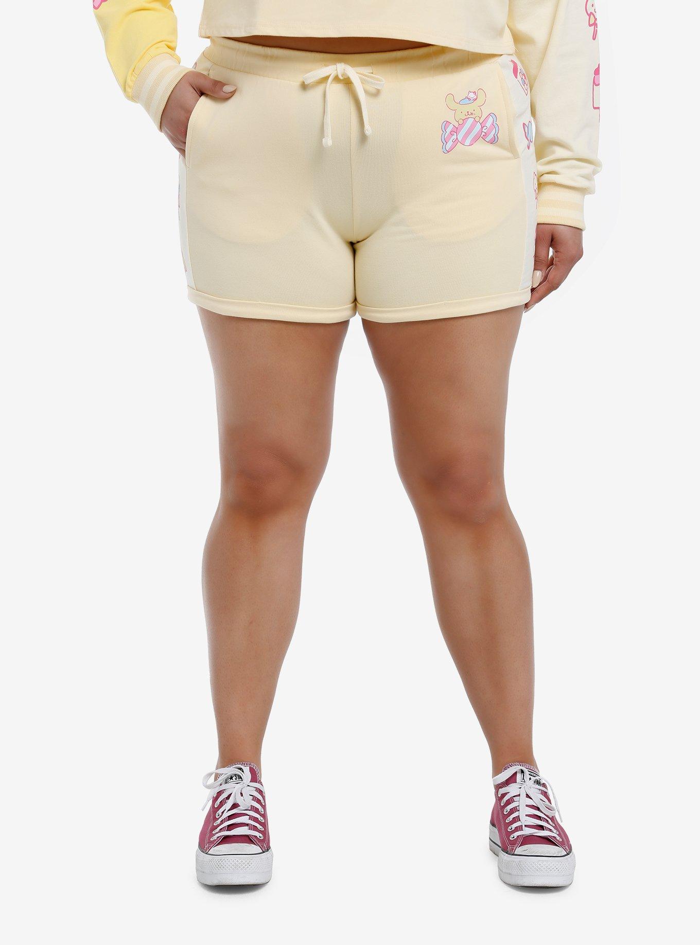 Pompompurin Sweets Lounge Shorts Plus Size, , hi-res