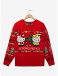 Sanrio Hello Kitty Happy Holidays Women's Sweater - BoxLunch Exclusive, RED, hi-res