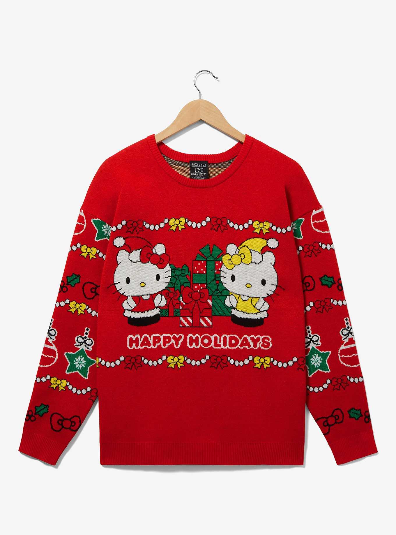 Sanrio Hello Kitty Happy Holidays Women's Sweater - BoxLunch Exclusive, , hi-res
