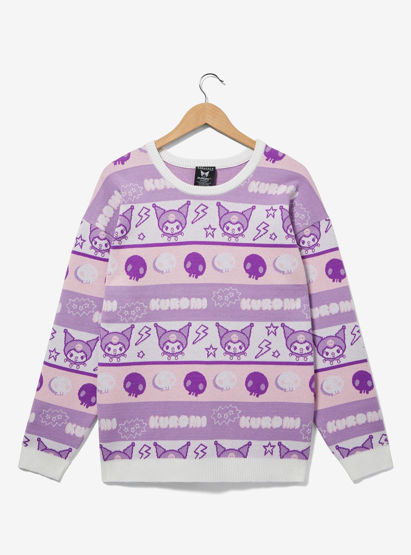 Pastel Goth Kuromi Crewneck Sweatshirt Hoodie Top Kawaii Babe