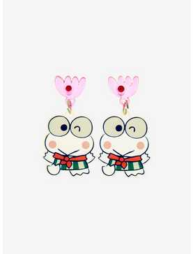 Sanrio Keroppi Flower Charm Earrings - BoxLunch Exclusive, , hi-res