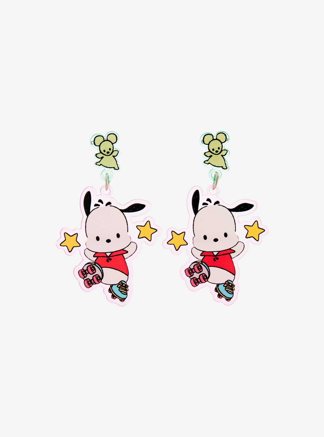 Sanrio Pochacco Roller Skating Charm Earrings - BoxLunch Exclusive, , hi-res