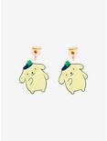 Sanrio Pompompurin Flower Charm Earrings - BoxLunch Exclusive, , hi-res