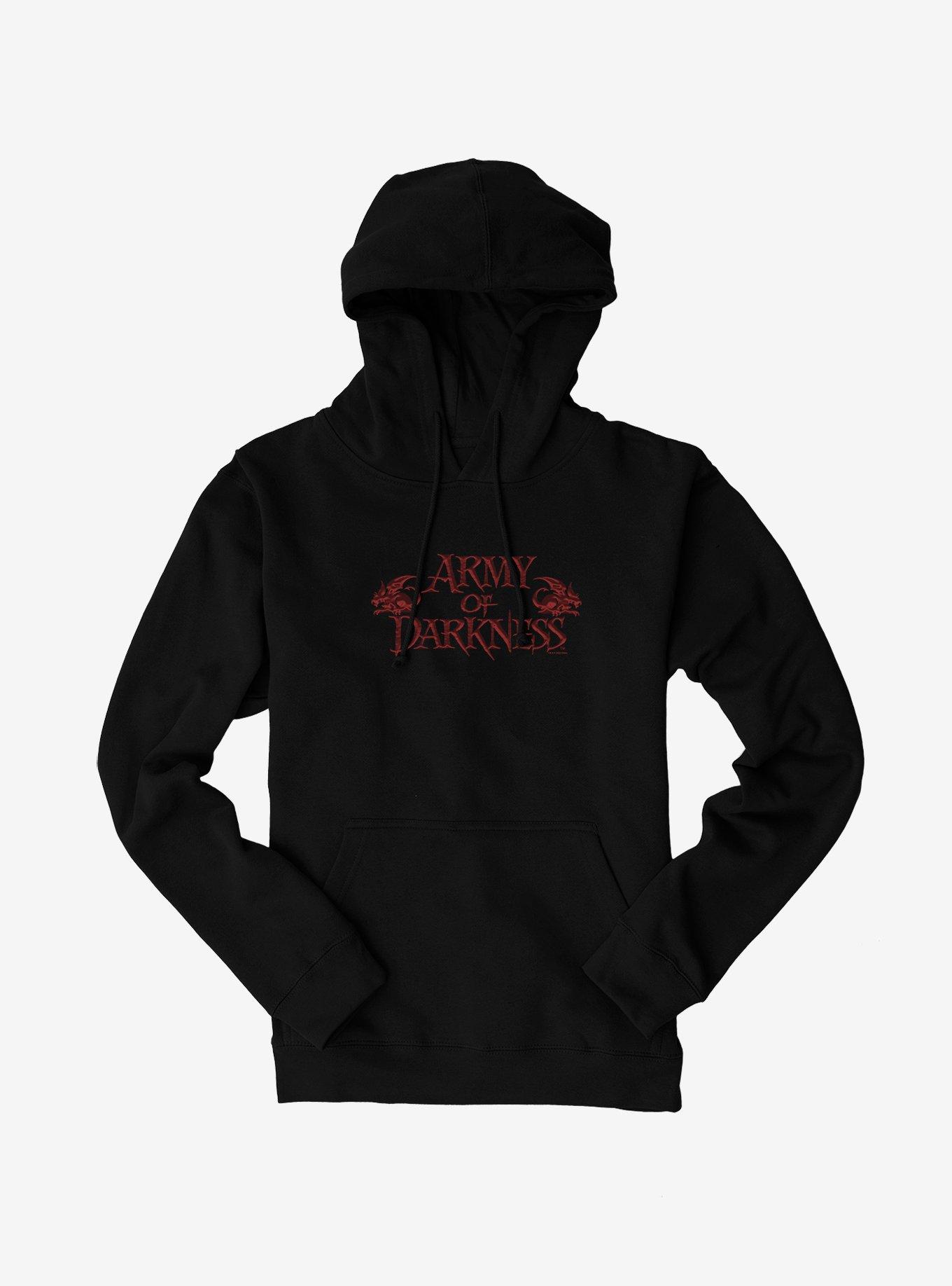 Army Of Darkness Blood Logo Hoodie, BLACK, hi-res