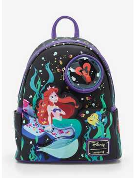 Loungefly Disney The Little Mermaid 35th Anniversary Ariel Glow-in-the-Dark Mini Backpack, , hi-res
