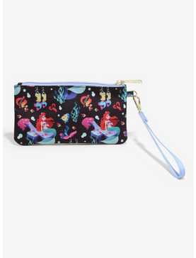 Loungefly Disney The Little Mermaid 35th Anniversary Under the Sea Allover Print Wristlet, , hi-res