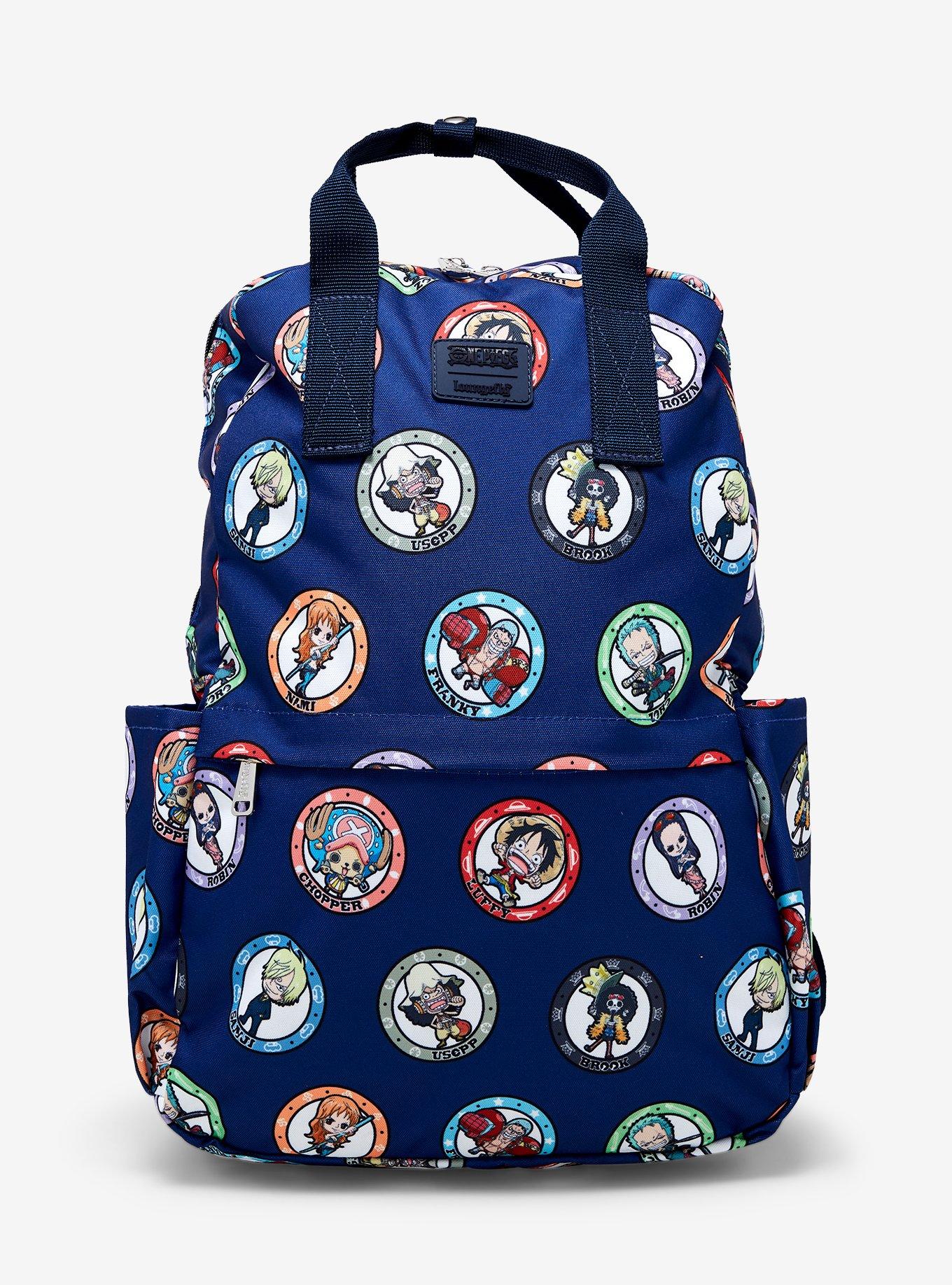Loungefly One Piece Characters Allover Print Backpack, , hi-res