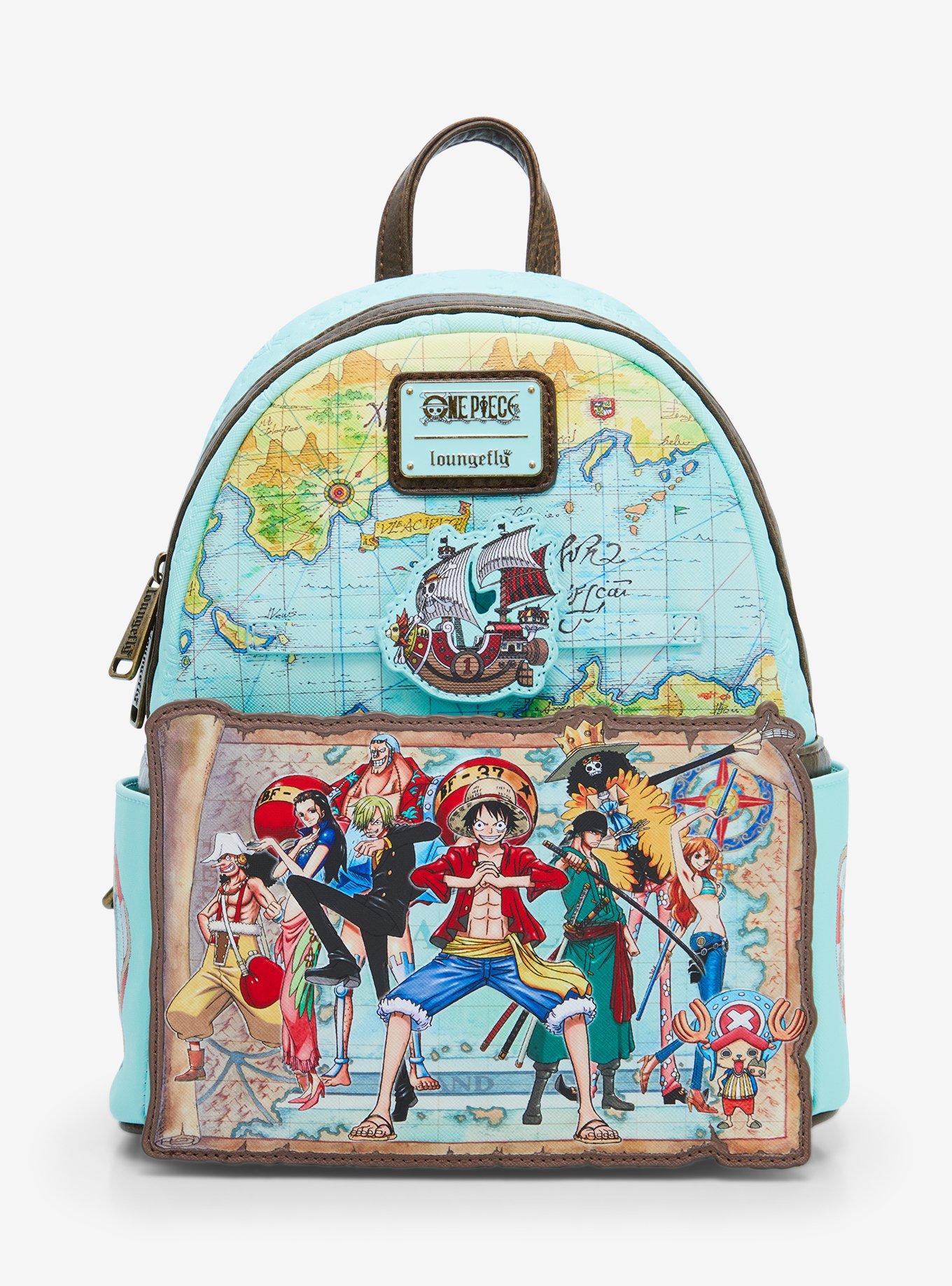 Loungefly One Piece Luffy and Crew Map Mini Backpack, , hi-res