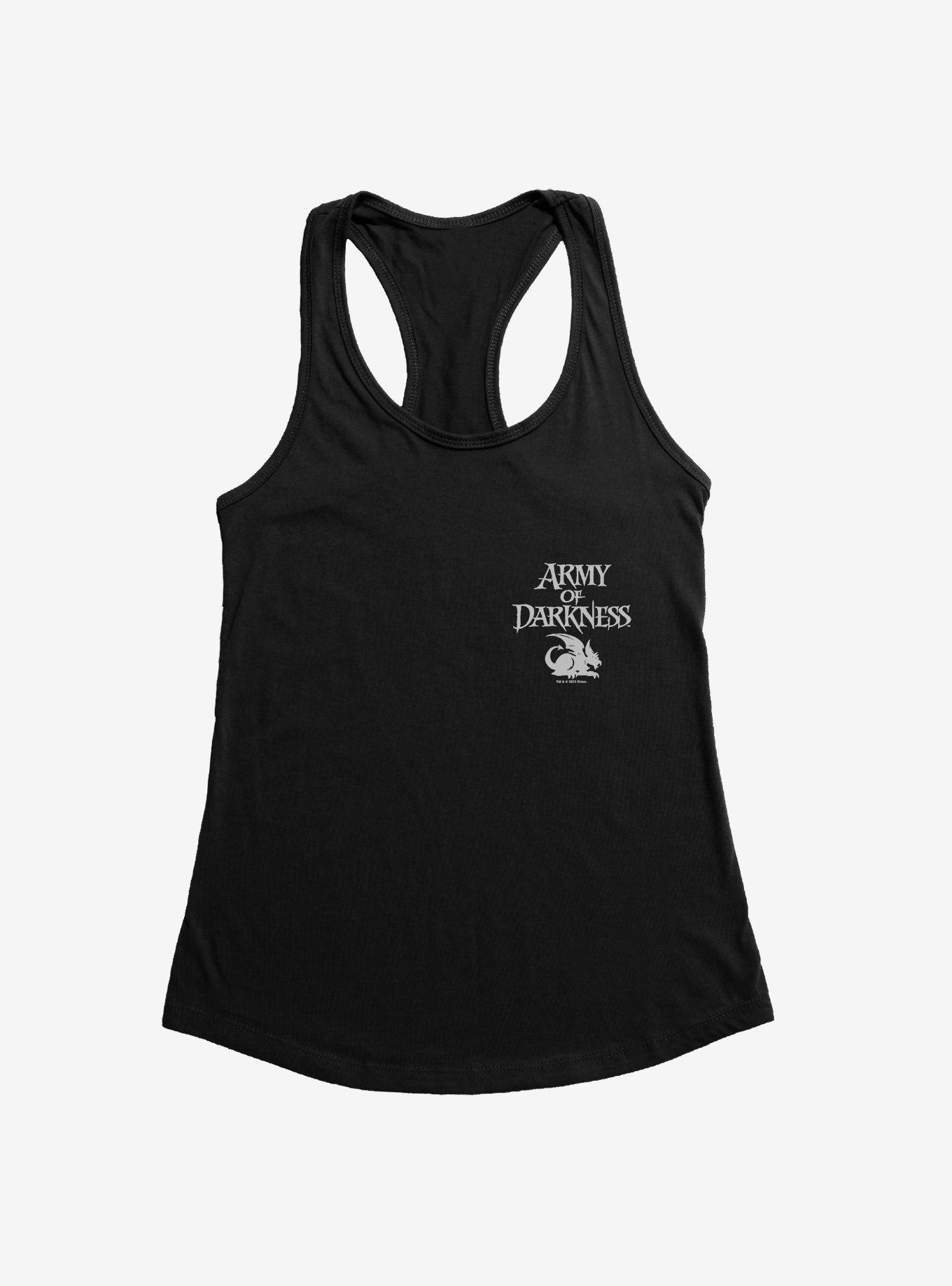 Army Of Darkness Logo Faux Pocket Girls Tank, , hi-res