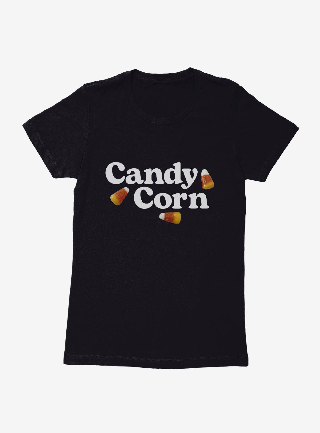 Halloween Candy Corn Womens T-Shirt, BLACK, hi-res