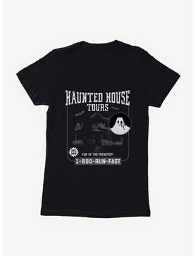 Halloween Haunted House Tours Flyer Womens T-Shirt, , hi-res