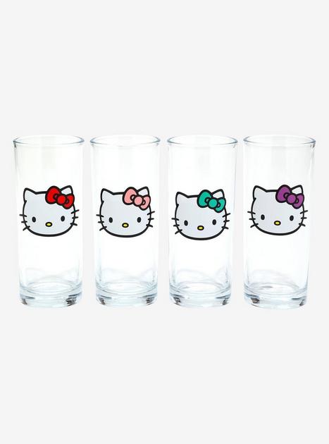 Sanrio Hello Kitty Faces Multicolor Bow Glass Set | BoxLunch