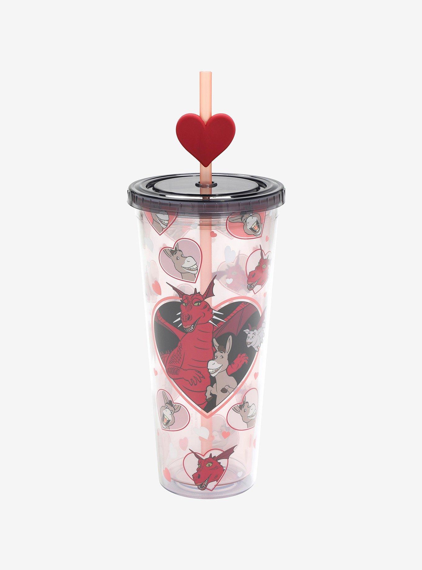 Cute Frogs Drinking Glass With Lid And Straw, Can Shaped Water Cup