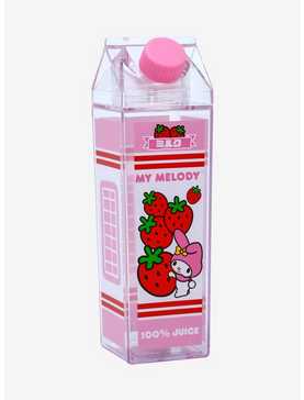 Sanrio My Melody Strawberry Milk Carton Water Bottle — BoxLunch Exclusive, , hi-res