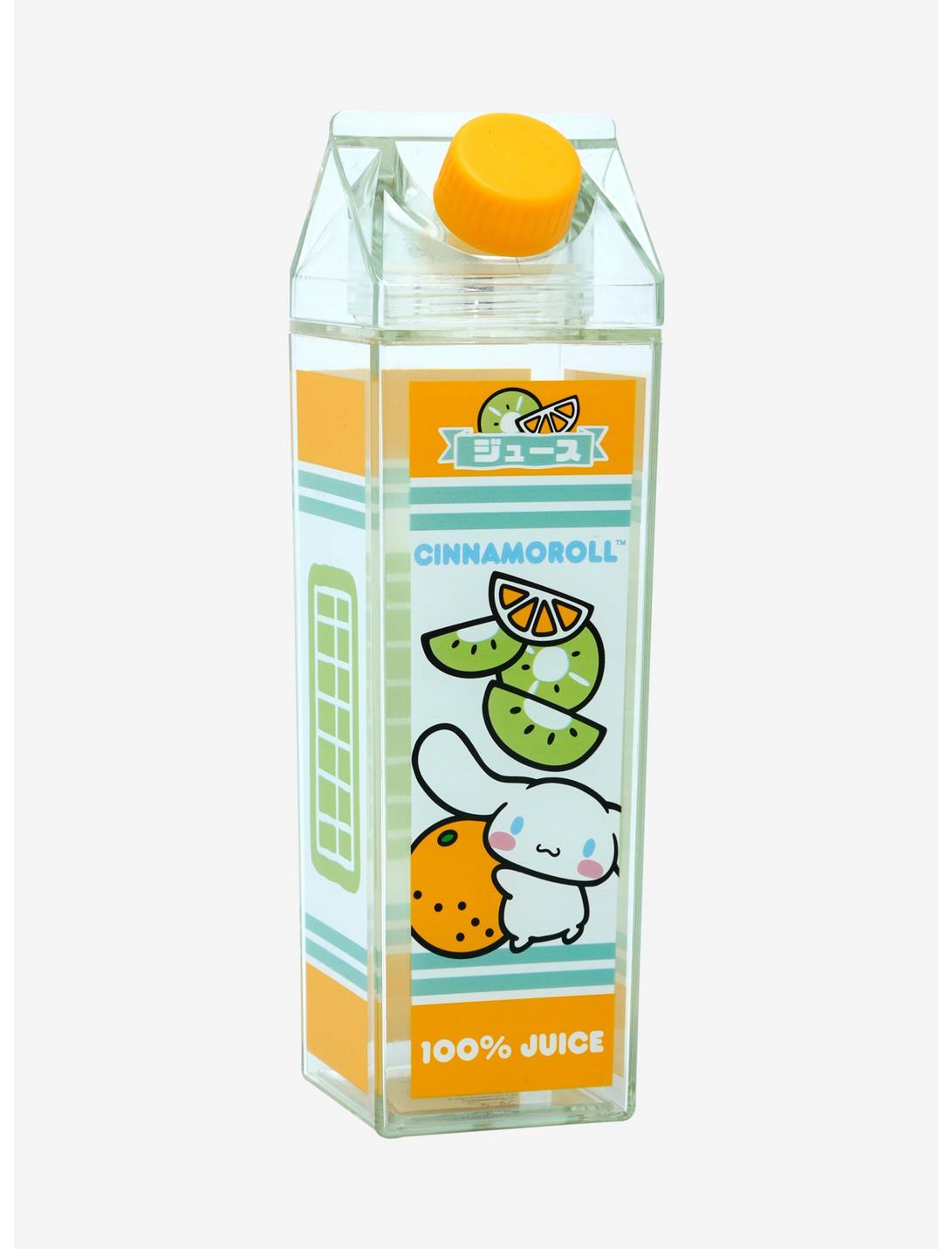 Sanrio Cinnamoroll Orange and Kiwi Milk Carton Water Bottle — BoxLunch Exclusive, , hi-res