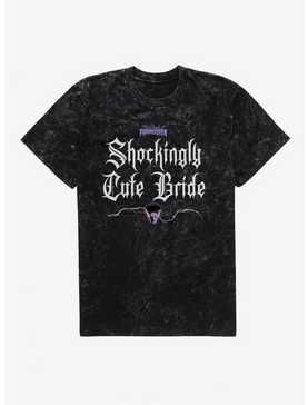 Bride Of Frankenstein Shockingly Cute Bride Mineral Wash T-Shirt, , hi-res